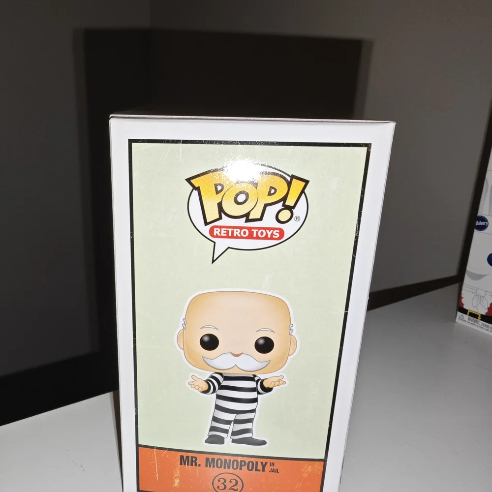 Funko Retro Toys Mr. Monopoly in Black and White Jail Outfit - Picture 4 of 4